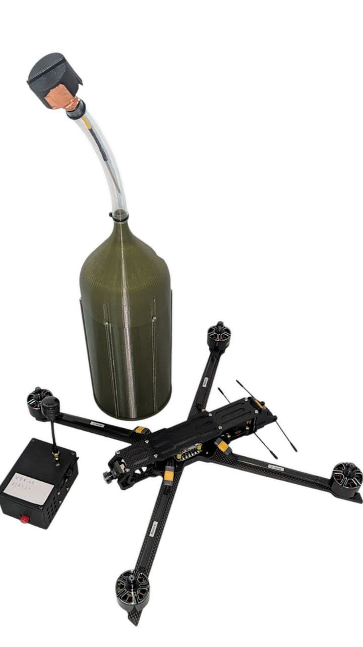 Апарат літальний безпілотний БпЛА «РАПТОР 10»+ (15 км) котушка з оптоволокном + станція управління FPV Дроном з оптоволокном (АнтиРЕБ).